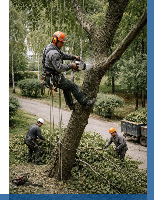 Кронирование деревьев в Лесне от 6757 р. | ВЫСОТНИК-Лсн