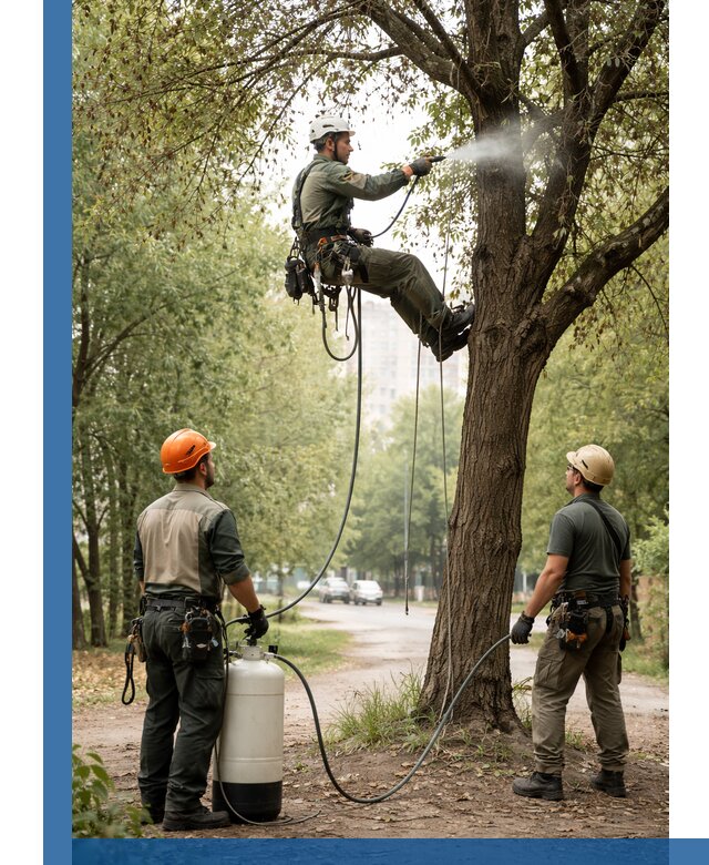 Обработка деревьев от вредителей в Лесне профессиональная защита