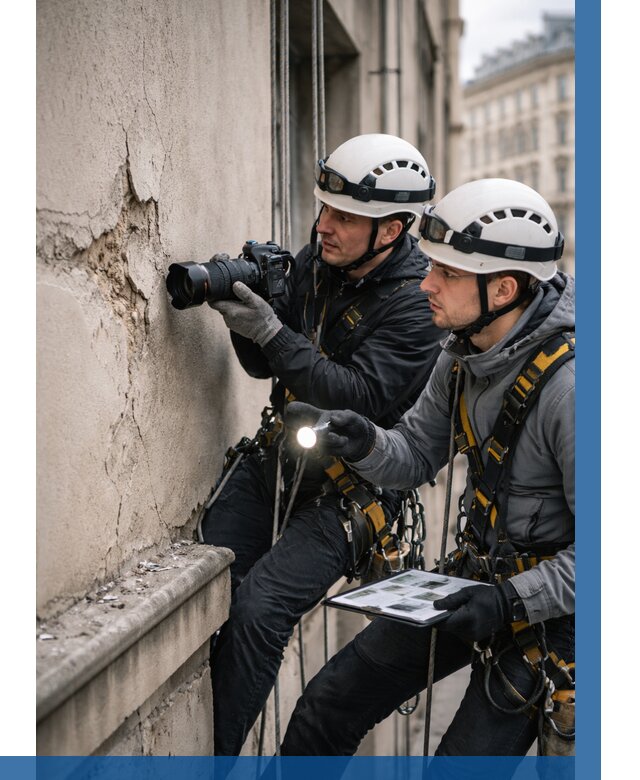 Фотофиксация дефектов фасада в Лесне от 4678 р. | ВЫСОТНИК-Лсн