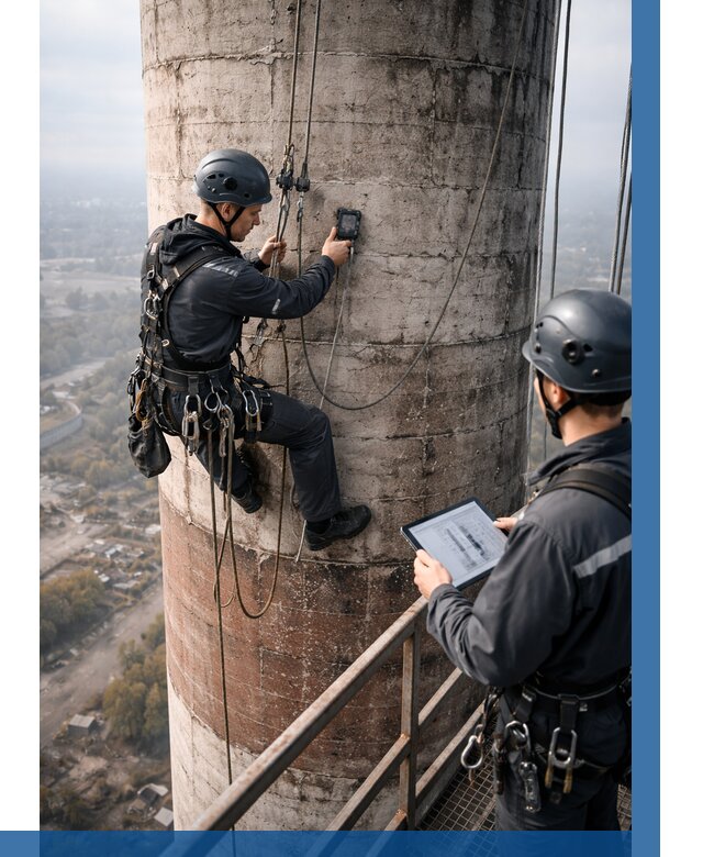 Обследование дымовой трубы в Лесне от 8316 р. | ВЫСОТНИК-Лсн