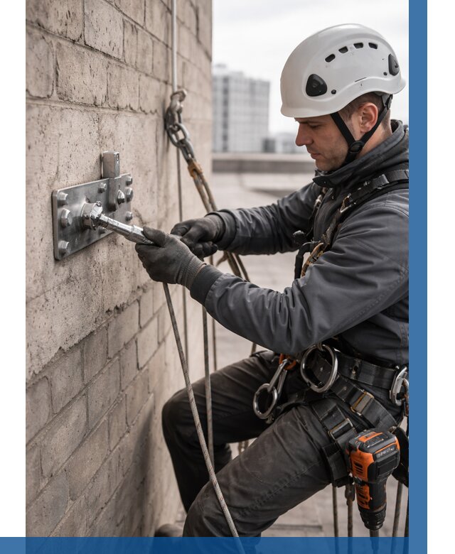 Установка анкерных точек в Лесне от 3638 р. | ВЫСОТНИК-Лсн