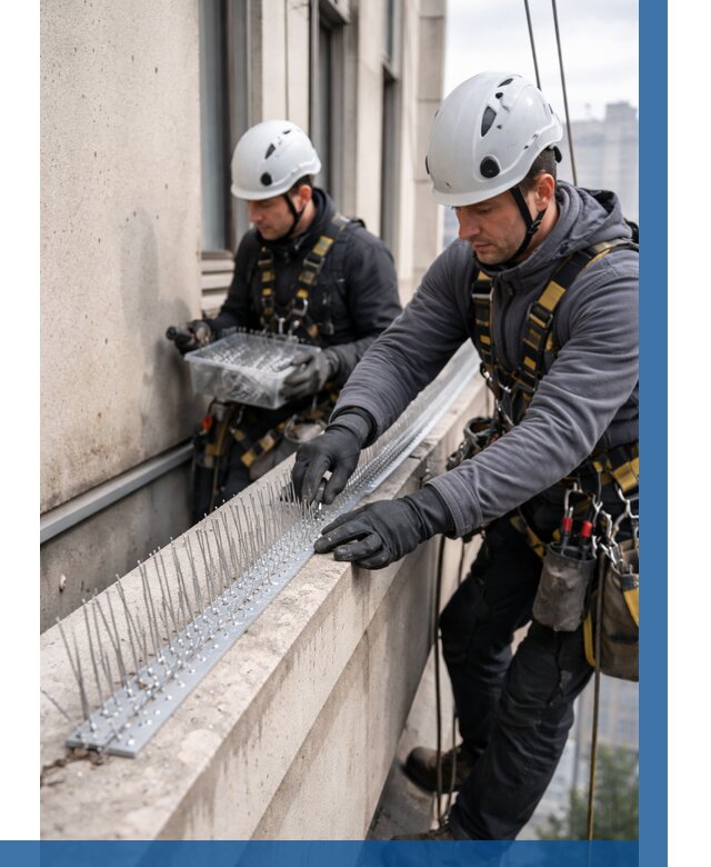 Установка шипов от птиц в Лесне от 884 р. | ВЫСОТНИК-Лсн